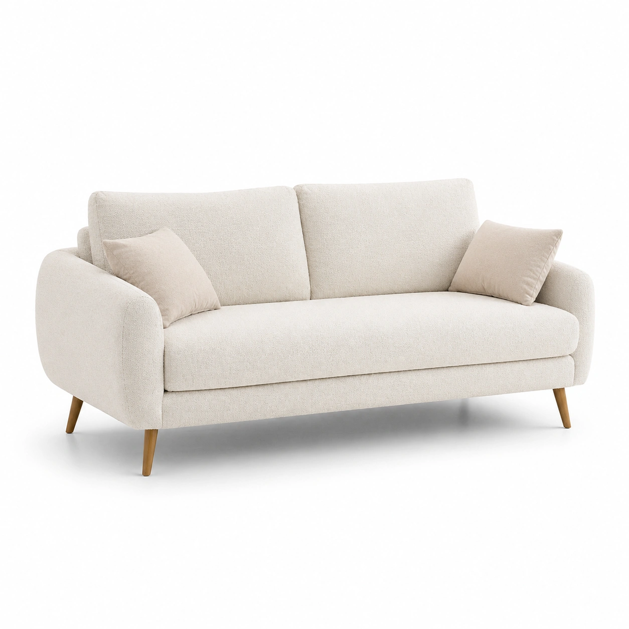 Sofa moderno tapizado beige-damvero